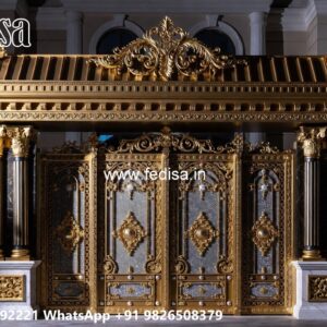 Main Gate Design Iron Pipe, Steel Small Gate Design Residential Gate-wpc Wood Gate