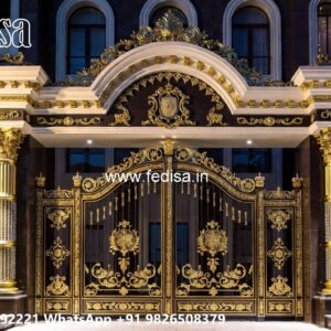 Gate Design Iron Pipe, Boundary Grill Gate Design Residential Gate-wpc Wood Gate