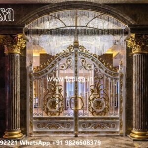 Main Gate Design Iron Pipe, Steel Ka Gate Design Residential Gate-wpc Wood Gate