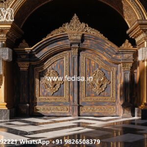 Fabrication Gate Design, Building Front Gate Design Residential Gate-wpc Wood Gate