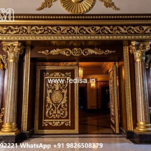 Grill Gate Ka Design, Ss Boundary Gate Residential Gate-wpc Wood Gate