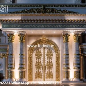 Grill Gate Ka Design, Simple Main Gate Design For Home Residential Gate-wpc Wood Gate