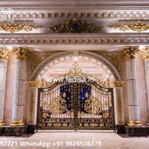 Main Gate Design Latest, Metal Grill Gate Residential Gate-wpc Wood Gate