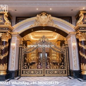 Gate Design Iron Pipe, Gate Boundary Wall Design Residential Gate-wpc Wood Gate