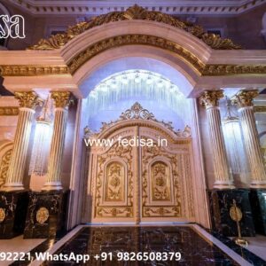 Main Gate Design Iron Pipe, Louver Gate Design Residential Gate-wpc Wood Gate