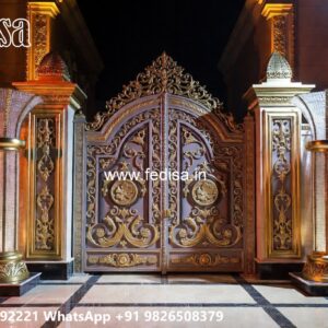 Black Gate Design, Three Fold Gate Design Residential Gate-wpc Wood Gate