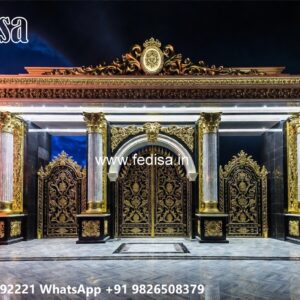 Gate Design Iron Pipe, Four Fold Gate Design Residential Gate-wpc Wood Gate