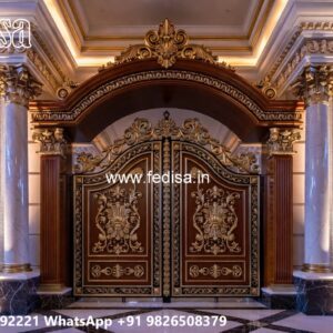 Main Gate Design Iron Pipe, Gate Stainless Design Residential Gate-wpc Wood Gate