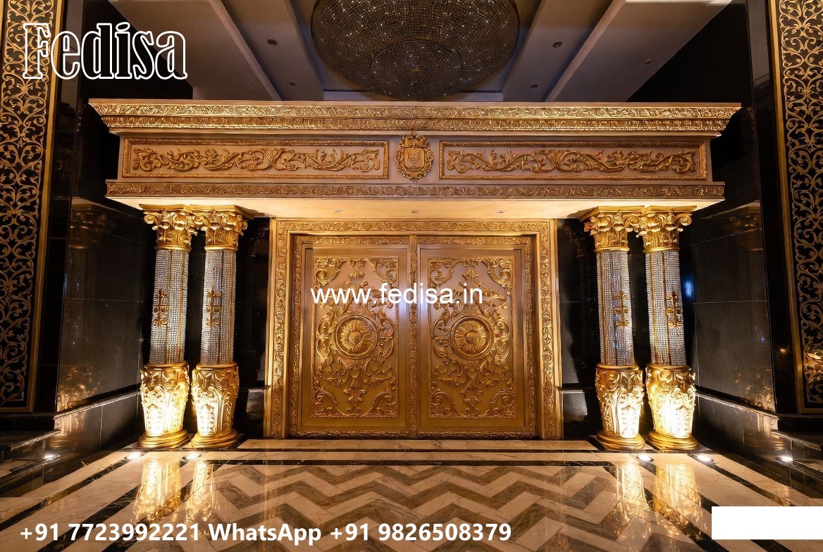 Fabrication Gate Design, Compound Grill Gate Design Residential Gate-wpc Wood Gate