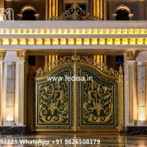 Gate Design Iron Pipe, Steel Gate With Hpl Sheet Residential Gate-wpc Wood Gate