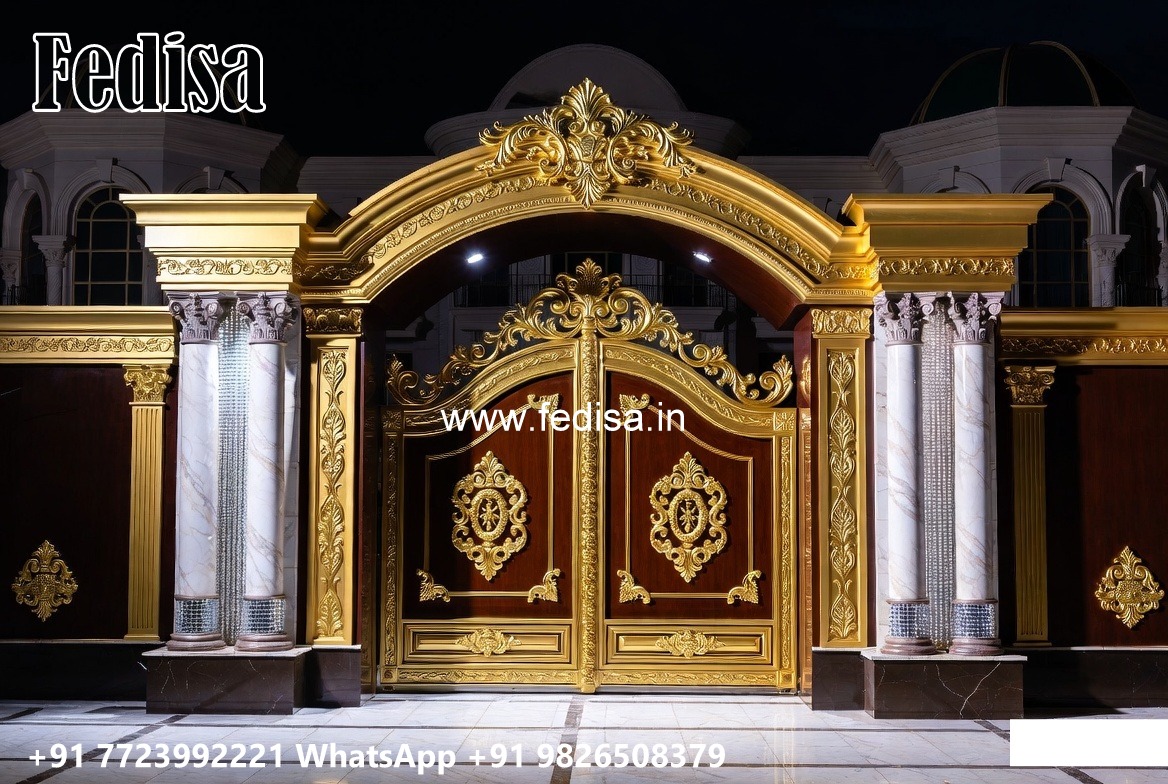 Gi Pipe Gate Design, Metal Sliding Gate Design Residential Gate-wpc Wood Gate