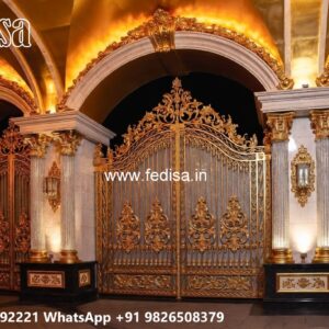 Gi Pipe Gate Design, 3 Door Gate Design Main Gates-contemporary Gates