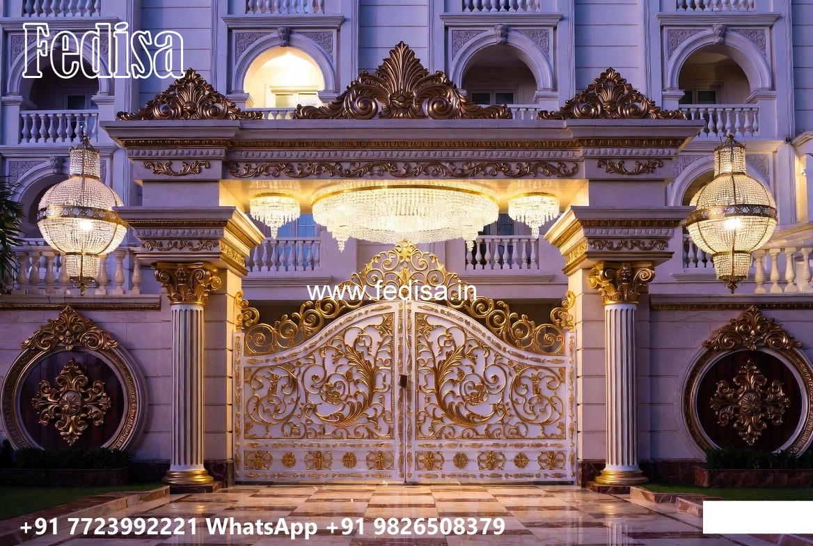Black Gate Design, Main Gate With Small Gate Main Gates-contemporary Gates