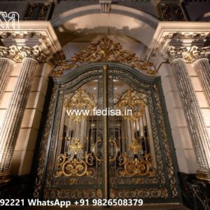 Porch Gate Design, Boundary Wall With Grill Design Main Gates-contemporary Gates