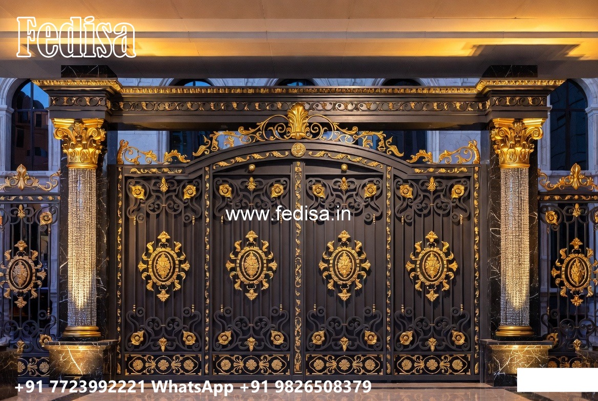 Gi Pipe Gate Design, Simple Boundary Gate Main Gates-contemporary Gates