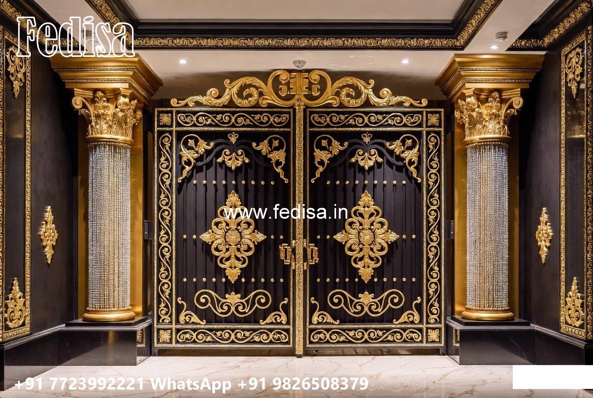 Gate Design Iron Pipe, Mid Century Modern Fences And Gates Main Gates-contemporary Gates