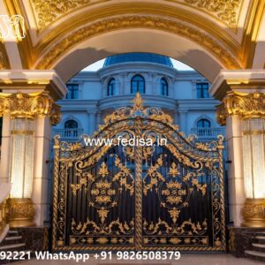 Black Gate Design, Wide Gate Design Main Gates-contemporary Gates