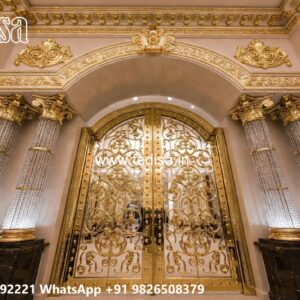 Main Gate Design Iron Pipe, Stainless Steel Grill Gate Design Main Gates-contemporary Gates