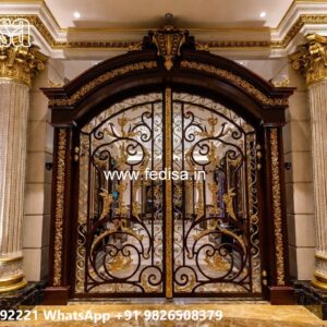Gate Design Iron Pipe, Simple Wall Compound Gate Design Main Gates-contemporary Gates
