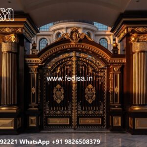 Front Gate Design Steel, Steel Gate Single Door Main Gates-contemporary Gates