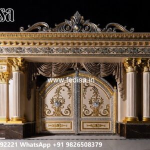 Simple Gate Design 2051, Modern Steel Gate Main Gates-contemporary Gates