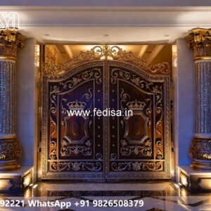 Front Gate Design Steel, Modern Iron Fence Main Gates-contemporary Gates