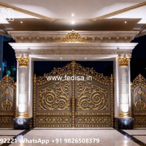 Stainless Steel Main Gate Design, Gate Pillar Top Design Main Gates-contemporary Gates