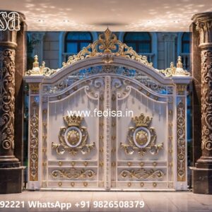 Simple Gate Design 2084, Grill Design For Boundary Main Gates-contemporary Gates