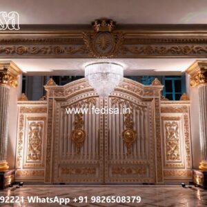 Plain Sheet Gate Design, Maharaja Gate Grill Main Gates-contemporary Gates