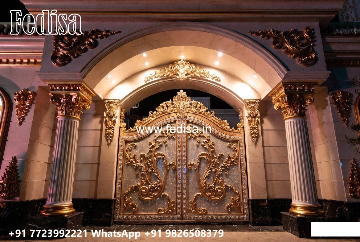Front Gate Design Steel, Laser Cutting Iron Gate Main Gates-contemporary Gates