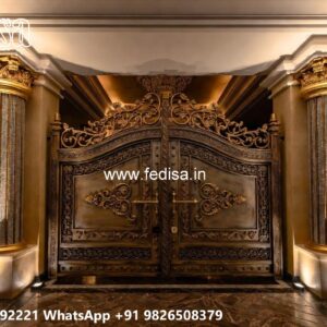 Stainless Steel Main Gate Design, Three Fold Gate Design Main Gates-contemporary Gates