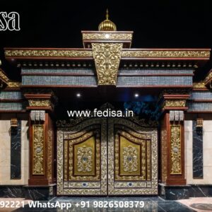 Steel Ke Gate Ke Design, Outside Gate Wall Design Main Gates-contemporary Gates