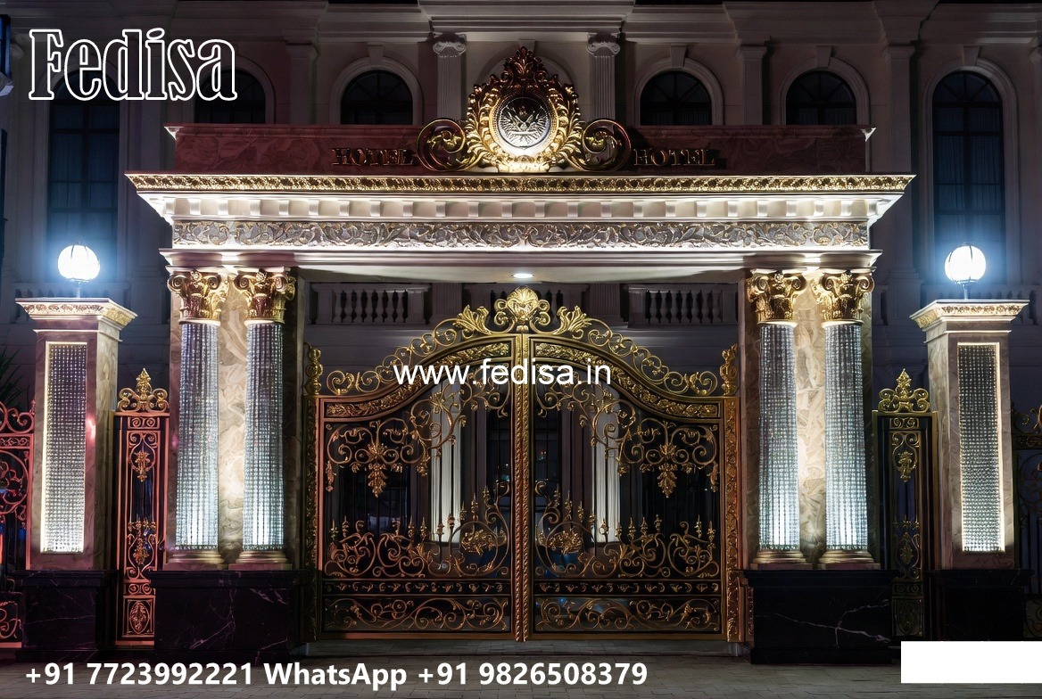 Gate Design In Home, Wood And Steel Gate Design Main Gates-contemporary Gates