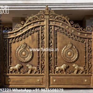 Front Gate Design Steel, Herringbone Gate Main Gates-contemporary Gates