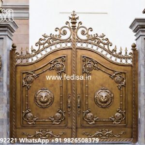Plain Sheet Gate Design, Wood Gate Construction Main Gates-contemporary Gates