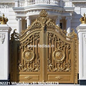 Stainless Steel Main Gate Design, Main Gate With Small Gate Main Gates-contemporary Gates