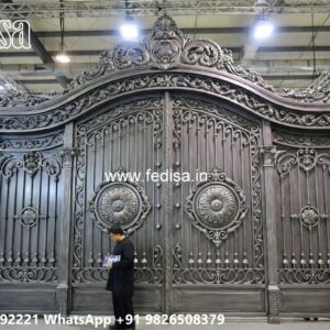 Plain Sheet Gate Design, Steel Wood Gate Design Main Gates-contemporary Gates