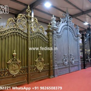 Stainless Steel Main Gate Design, Big Gate With Small Gate Main Gates-contemporary Gates