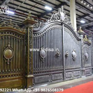 Steel Ke Gate Ke Design, Classic Main Gate Design Main Gates-contemporary Gates