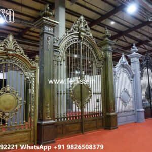 Stainless Steel Main Gate Design, Modern Courtyard Gate Main Gates-contemporary Gates