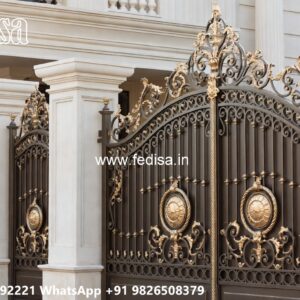 Front Gate Design Steel, Wood Door Gate Design Main Gates-contemporary Gates