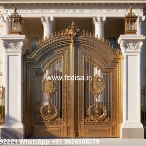 Plain Sheet Gate Design, Angular Gate Design Main Gates-contemporary Gates
