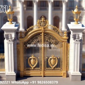 Simple Sliding Gate Design, Front Boundary Gate Design Main Gates-contemporary Gates