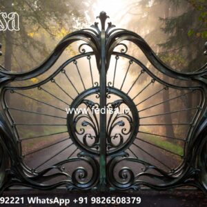 Board Gate Design, Round Main Gate Design Main Gates-contemporary Gates