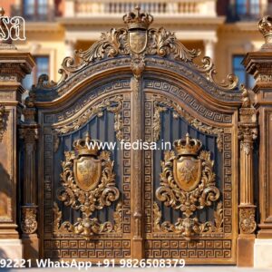 Sheet Gate Design, Compound Wall Single Gate Design Main Gates-contemporary Gates