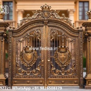 Plain Sheet Gate Design, Front Slide Gate Design Main Gates-contemporary Gates