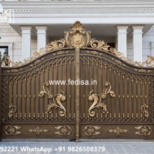 Boundary Wall Grill, Iron Gate Design For Home Main Gates-contemporary Gates