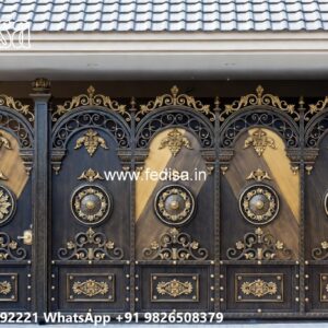 15 Fold Gate Design, Square Tube Gate Design Main Gates-contemporary Gates