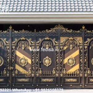 16 Fold Gate Design, Gate Post Design Main Gates-contemporary Gates