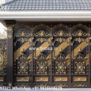 Cnc Cutting Main Gate Design, Factory Gate Design Main Gates-contemporary Gates